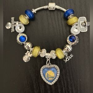 Golden State Warriors Charm Bracelet with Free San Francisco Shoe Charms
